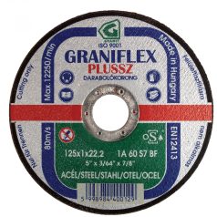   Gránit GRANIFLEX PLUSSZ vékony vágókorong szerkezeti acélhoz 115x1,0x22,23 mm   1A60S7BF 80, 40001