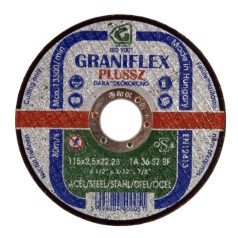   Gránit GRANIFLEX PLUSSZ vágókorong szerkezeti acélhoz 115x3,2x22,23 mm  1A36S7BF 80, 40008