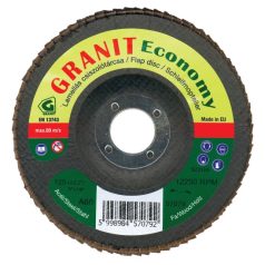   Gránit GRANIT Economy normálkorund szemcsés csiszolótárcsa acélhoz és fához 115x22,23 mm  A60    kúpos, 57077