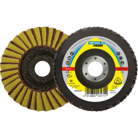 Klingspor SMT 850 Kombinált csiszolótányérok, 115 x 22,23 mm szemcse 60 Coarse/durva kúpos, 312556