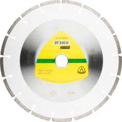   Klingspor DT 300 U Gyémánt vágókorongok, 300 x 2,8 x 25,4 mm 17 Szegmensek 50,1 x 2,8 x 7 mm, Standard fogazás, 325349