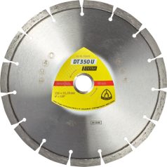   Klingspor DT 350 U Gyémánt vágókorongok, 115 x 2,4 x 22,23 mm 8 Szegmensek 33 x 2,4 x 10 mm, Standard fogazás, 336214