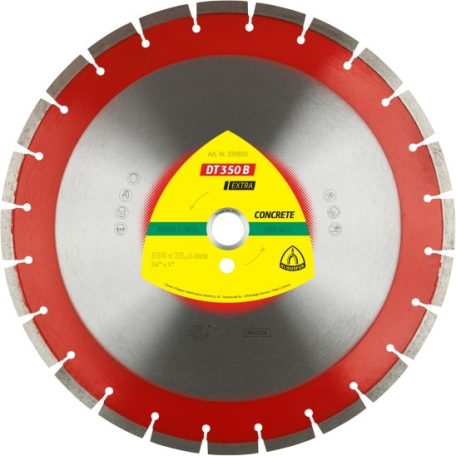 Klingspor DT 350 B Gyémánt vágókorongok, 350 x 3 x 25,4 mm 24 Szegmensek 40 x 3 x 10 mm, Standard fogazás, 339830