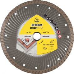   Klingspor DT 900 UT Gyémánt vágókorongok M 14 menet, 230 x 2,8 x 22,23 mm 2,8 x 12 mm, Folyamatos turbó vágóél, 383484